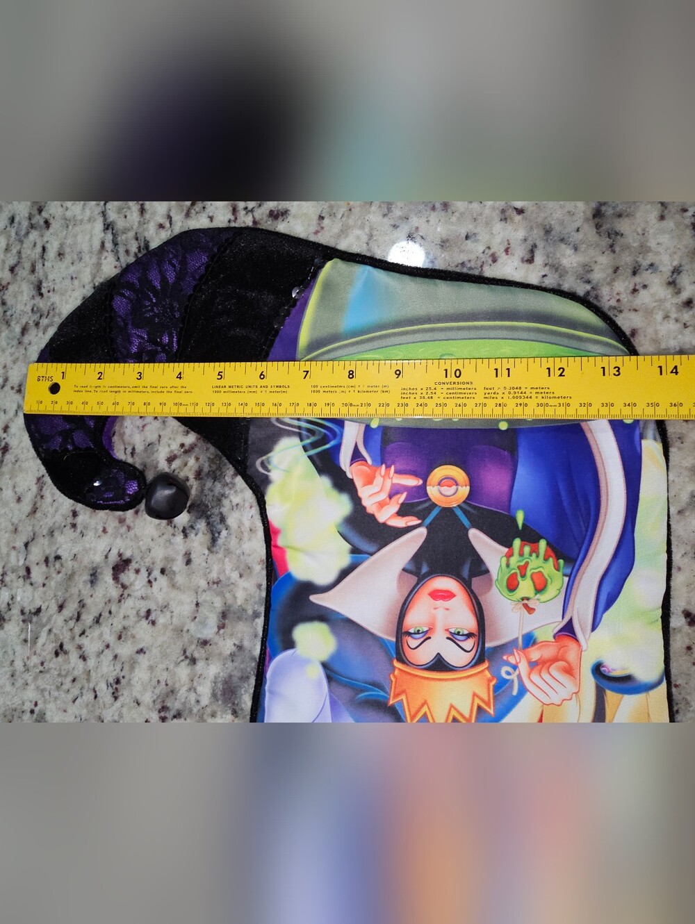 Disney Parks Villain Large Christmas Stocking Ursula Maleficent Evil Queen NEW - Picture 9 of 16